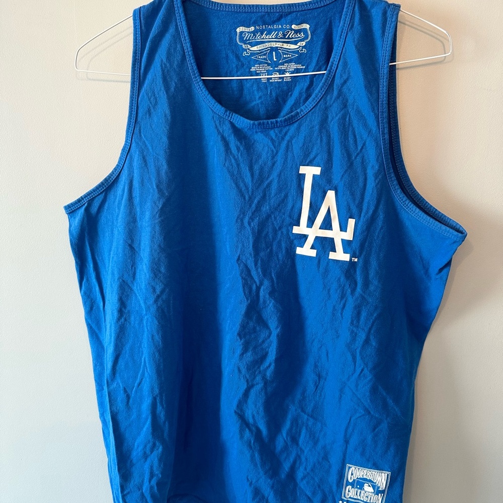Mitchell & Ness Blue LA Dodgers Tank Top